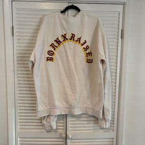 Born X Raised Embroidered Crewneck Sweatshirt Sweater